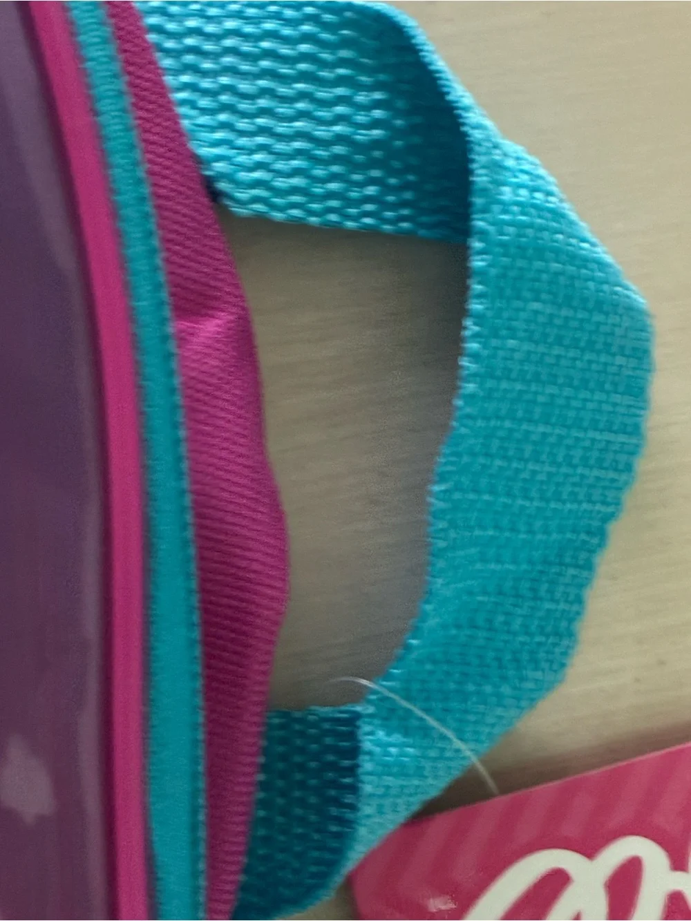 Barbie 15” Pink and Teal Gradient Graphic Backpack Zipper Adjustable Straps New